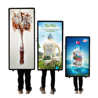 LED-Digital-Display-Rucksack-Werbetafeln mit Akku in verschiedenen Größen, rechteckige Form, mobiles Werbeschild