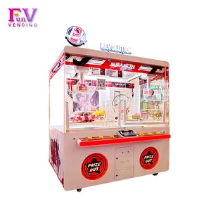 Ticari cam şeffaf Revoultion iki çene makinesi peluş bebek oyun hediye ödül doldurulmuş oyuncaklar vinç atari makinesi çocuklar için