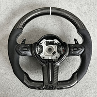 Volant de voiture en cuir perforé et fibre de carbone, modèle M, amélioré, pour BMW F22 F10 F90 535i E90 E39 E36 F33 F36 F22 F23 F46 F35