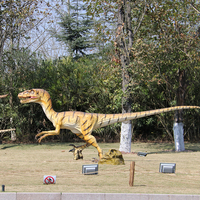 Gerçekçi Animatronik Velociraptor Dinozor Gerçek Boyutta Hareketli Robotik Model Park Müze Sergisi Çocuk Eğlencesi Açık Hava