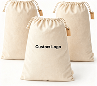 Sacs en tissu écologique personnalisés multi-usages - Grands sacs de rangement réutilisables en coton - Pochettes en mousseline avec cordon de serrage pour légumes