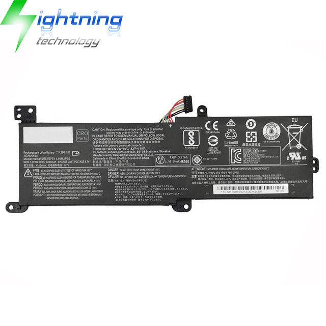 New Genuine Original L16C2PB1 7.6V 35Wh Laptop Battery for Lenovo IdeaPad 520-15IKB L16S2PB1 L16L2PB3 L17L2PF1 Notebook