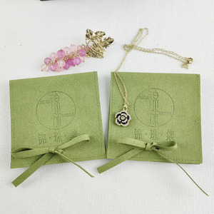 Bolsa de Terciopelo Personalizada para Joyería con Solapa con Logotipo, Bolsa de Microfibra para Exhibición Elegante de Joyas - Product Image 2