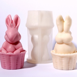 Molde de Silicona para Velas de Pascua, Molde de Silicona con Forma de Conejo para Velas, Decoración del Hogar, Molde para Velas Aromáticas, Molde para Resina - Product Image 4
