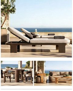 Ensemble <span class=keywords><strong>de</strong></span> canapés <span class=keywords><strong>de</strong></span> <span class=keywords><strong>jardin</strong></span> modernes en <span class=keywords><strong>aluminium</strong></span> <span class=keywords><strong>de</strong></span> luxe, imperméables, durables, empilables, pour patio, villa, hôtel, balcon, cour - Product Image 3