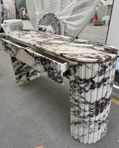 Lujo Moderno Elegante Italia Calacatta Viola Mesa de mármol Mesa de cocina Mesa de centro Sala de estar Uso familiar - Product Image 2