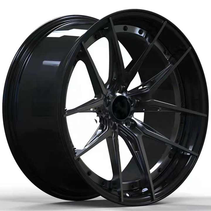 22インチアルミホイール黒VIP セダン8.5J 5穴深リム