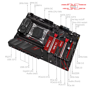 Machinist X99 mr9a Pro Max LGA 2011-3 Intel Xeon E5 V3 & V4 <span class=keywords><strong>CPU</strong></span> Bộ vi xử lý DDR4 Bo mạch chủ hỗ trợ DDR4 RAM Bộ nhớ NVMe USB3.0 - Product Image 6