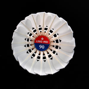 Tournament Grade <span class=keywords><strong>Master</strong></span> No.1 Volant de badminton LINGMEI-90 Plume d'oie avec une <span class=keywords><strong>super</strong></span> stabilité et durabilité pour la compétition - Product Image 3