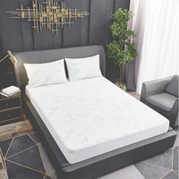 Matelas pliant silencieux et imperméable en bambou personnalisé et housses vente directe d'usine housse de matelas en fibre de bambou