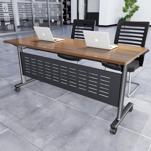 Bàn Tập Gấp Và Ghế Dải Ghép Nối Kết Hợp Bàn Văn Phòng Hội Nghị Bàn Học Sinh Đôi Bàn Bên Di Chuyển Được - Product Image 2