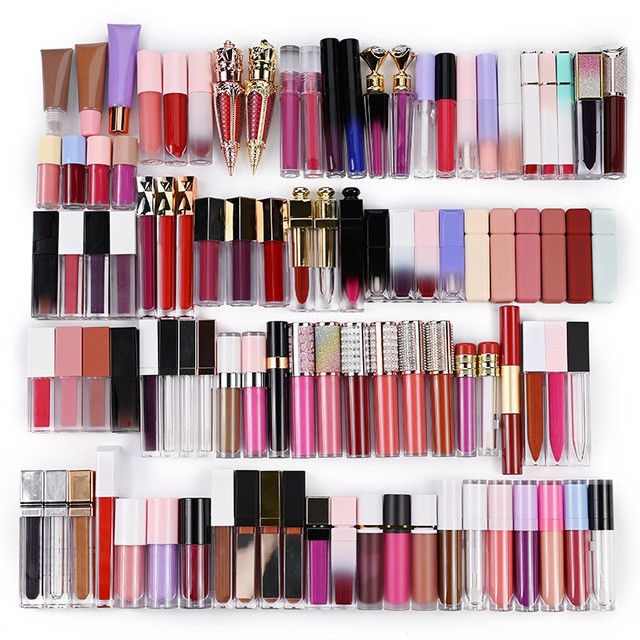 No logo Wholesale Vegan Lip Tint Liquid Lipstick Matte Private Label Waterproof Long Lasting Nude Korean Tinted Lip Gloss