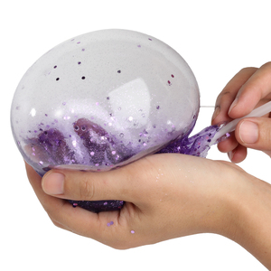 Masilla de burbujas con cuentas de tubo y cristal, mezcla con purpurina y cuentas de espuma para niños mayores de 3 años - Product Image 1