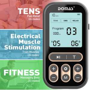 Dispositivo de Fisioterapia y Masaje OEM ODM de Doble Canal Independiente con 60 Modos, Electroestimulador Muscular TENS/EMS - Product Image 2