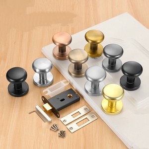 Zinc Alloy Modern Single-Sided Round Concealed <b>Door</b> <b>Lock</b> Keyless Design for Hotel Apartment Kitchen Hospital School <b>Bathroom</b> Use - Product Image 6