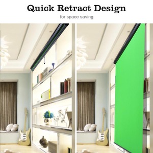 Live Streaming Interviews Portable Pulldown <strong>Green</strong> Background <strong>Screen</strong> for Video - Product Image 6