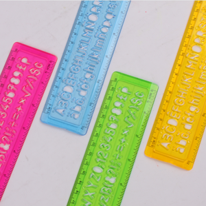 Righello ABC da 30cm all'ingrosso con Logo personalizzato di qualità Premium per forniture di cancelleria scolastica per bambini 1 regola per pc - Product Image 3