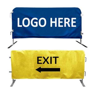 Outdoor Advertising Spandex Temporary Fencing Barricade Banner Polyester Crowd Barrier Cover Stand - Product Image 1