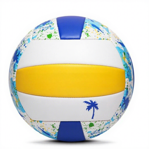 Ballon de volley-ball en PU, motif coloré, durable, cousu main, pour adulte, usage extérieur/intérieur, style divertissement, populaire - Product Image 6