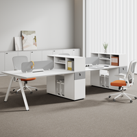 Ensemble bureau et chaise de bureau, bureau moderne et simple pour personnel, mobilier de bureau haut de gamme, double bureau informatique