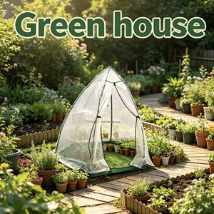 Invernadero de Jardín Impermeable con <span class=keywords><strong>Malla</strong></span> Anti-UV, Túnel de Cultivo de Plantas con Múltiples Ventanas de Ventilación para Cultivo de Vegetales al Aire Libre - Product Image 1