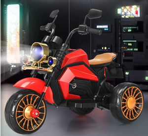 La motocicleta eléctrica para niños de 6V, disponible en rojo, azul, blanco y verde con opciones de accionamiento simple/doble, motor 380 - Product Image 5