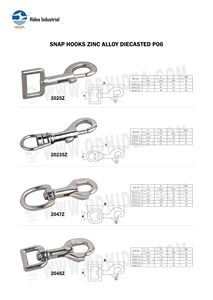 HIDEA Venta al por mayor personalizado 6mm a 12mm Anti Rust Liberación rápida Fácil uso Mosquetón Gancho a presión - Product Image 4