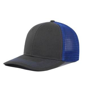 Gorras deportivas personalizadas Gorras de camionero Ala curva en blanco Niño Adulto 112 Sombrero de camionero trasero de malla de 6 paneles con logotipo personalizado - Product Image 1