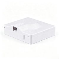 Boîtier terminal fibre optique FTTR 1 port ODP en ABS pour montage mural intérieur, compatible avec câble fibre invisible 0,9 mm 15-40 m, pour réseau télécom Indonésie