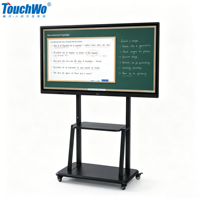 Tableau blanc interactif multi-usages 4K UHD avec écran tactile plat PCAP Android 11 de 55 à 98 pouces pour l'affichage numérique en classe