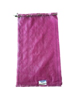 Toutes sortes de sacs à oignons en relief en violet, orange, rouge, rose et date en maille rouge Sac à fruits agricole Cordon de serrage tubulaire