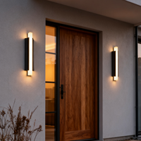 Applique murale LED extérieure moderne et simple, étanche IP65, longue bande pour couloir et jardin