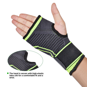 Soporte de mano de poliéster transpirable ajustable <span class=keywords><strong>Protector</strong></span> de muñeca de verano Correa deportiva Muñequera protectora - Product Image 5