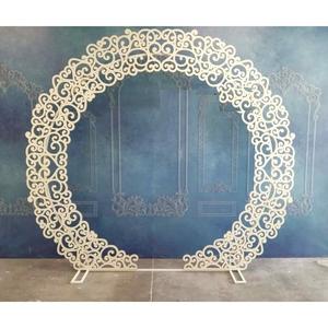 ฉากหลังตกแต่งงานแต่งงานดีไซน์ทันสมัย ​​โครงโลหะสำหรับจัดแสดงดอกไม้และลูกโป่ง ซุ้มแต่งงานสำหรับอุปกรณ์จัดงานแต่งงานในโบสถ์ - Product Image 6