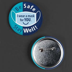 Pin <span class=keywords><strong>DE</strong></span> SEGURIDAD <span class=keywords><strong>DE</strong></span> Metal plateado <span class=keywords><strong>de</strong></span> 5,8 cm personalizado, insignia pintada con impresión UV, logotipo a todo Color, regalos promocionales, letras <span class=keywords><strong>de</strong></span> recuerdo - Product Image 2