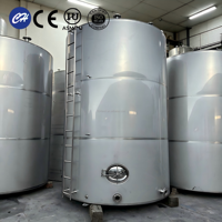 Réservoir de stockage industriel en acier inoxydable de 1000 litres (vertical/horizontal) certifié ASME CE
