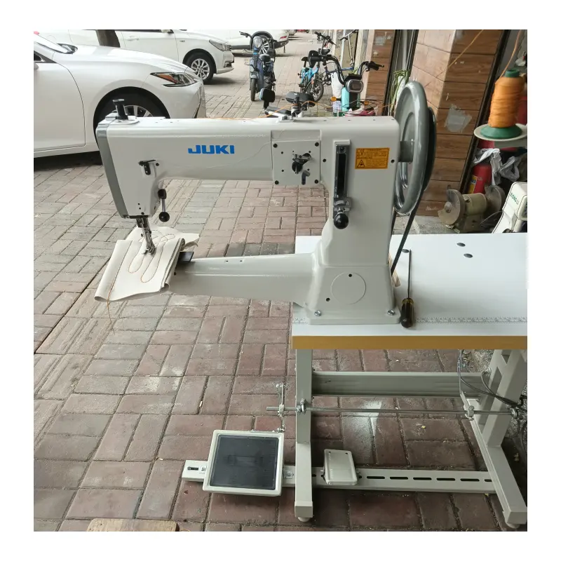 Nuevo precio de fábrica Jukis 441 máquina de punto de cadeneta de cama de barril semilargo de una sola aguja para coser materiales pesados