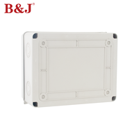 Boîtier de distribution extérieur étanche IP65 HT-5 voies avec couvercle ABS PC imprimé sérigraphié pour panneau de jonction électrique PV à montage mural