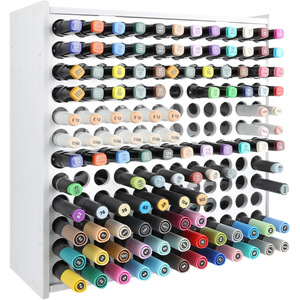 Marker <b>Storage</b> Rack 144-Hole Multi-Layer Desktop Organizer For Art Supplies <b>Drawing</b> Materials PVC Stationery Holder - Product Image 5