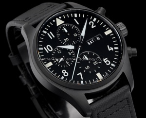 Nouveau modèle - Montre mécanique pour homme Schaffhausen 388108 avec cadran noir et verre saphir - Montres portugaises - Product Image 2