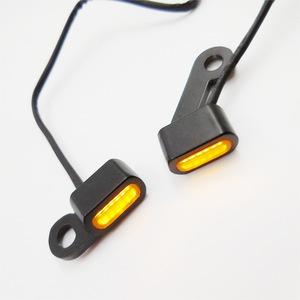 <span class=keywords><strong>Mini</strong></span> Luz de Conducción Doble Adecuada para Manillar de <span class=keywords><strong>Harley</strong></span> Glide Softail con Intermitentes LED - Product Image 1