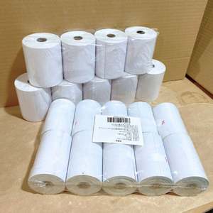 Rouleau de papier thermique imperméable monocouche de haute qualité personnalisé 80mmx80mm 100% pâte de bois pour ATM/POS Directement du fournisseur - Product Image 2
