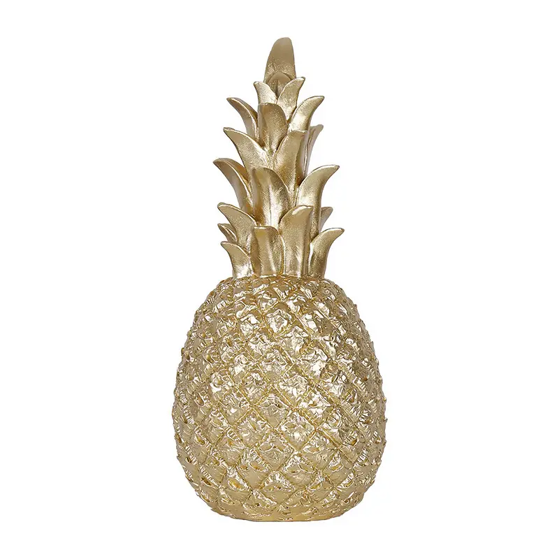 Nouvel ornement d'ananas de luxe en or nordique moderne, fruits brillants en forme d'ananas, Tables à manger, décoration de Table de mariage