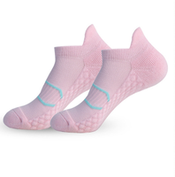 Chaussettes de sport pour hommes Absorbant la sueur Résistant à l'usure Massage des pieds Course à pied Fitness Compression Chaussettes courtes à la cheville Chaussettes de fitness
