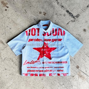 Camisas Casuales de Verano de Último Diseño, Cómodas, 100% Poliéster, Manga Corta, Corte y Confección, Camisa con Cierre para Hombre - Product Image 2