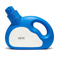 Seau en plastique demi-rond vide de 800 ml, bouteille de détergent à lessive liquide