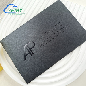 Biglietti economici rettangolari di ringraziamento-personalizzati con Branding UV nero, perfetti per uso aziendale - Product Image 4