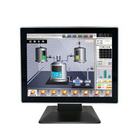 Nouvel écran tactile capacitif POS industriel de 15,6 pouces avec support VESA, en alliage d'aluminium, IP65, VGA pour structure à cadre ouvert LED
