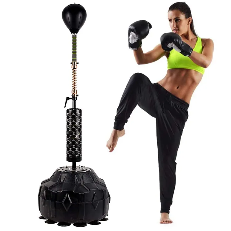 Sac de boxe portable de frappe sur pied, pour entraînement de gymnastique, vitesse