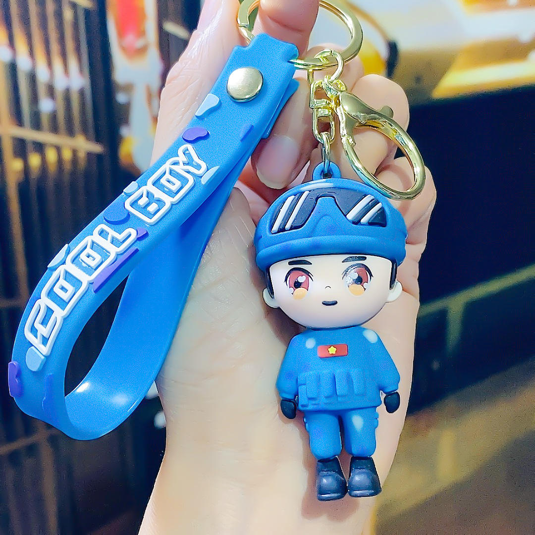 พวงกุญแจกองกำลังพิเศษ -สีฟ้า